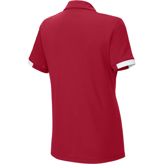 Deep Red/White