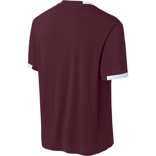 Maroon/White