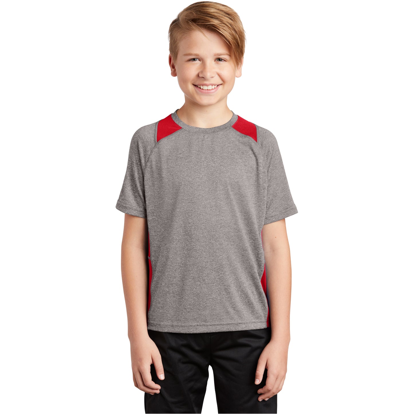 Vintage Heather/ True Red