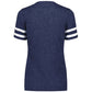 Navy Heather/White