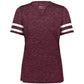 Maroon Heather/White