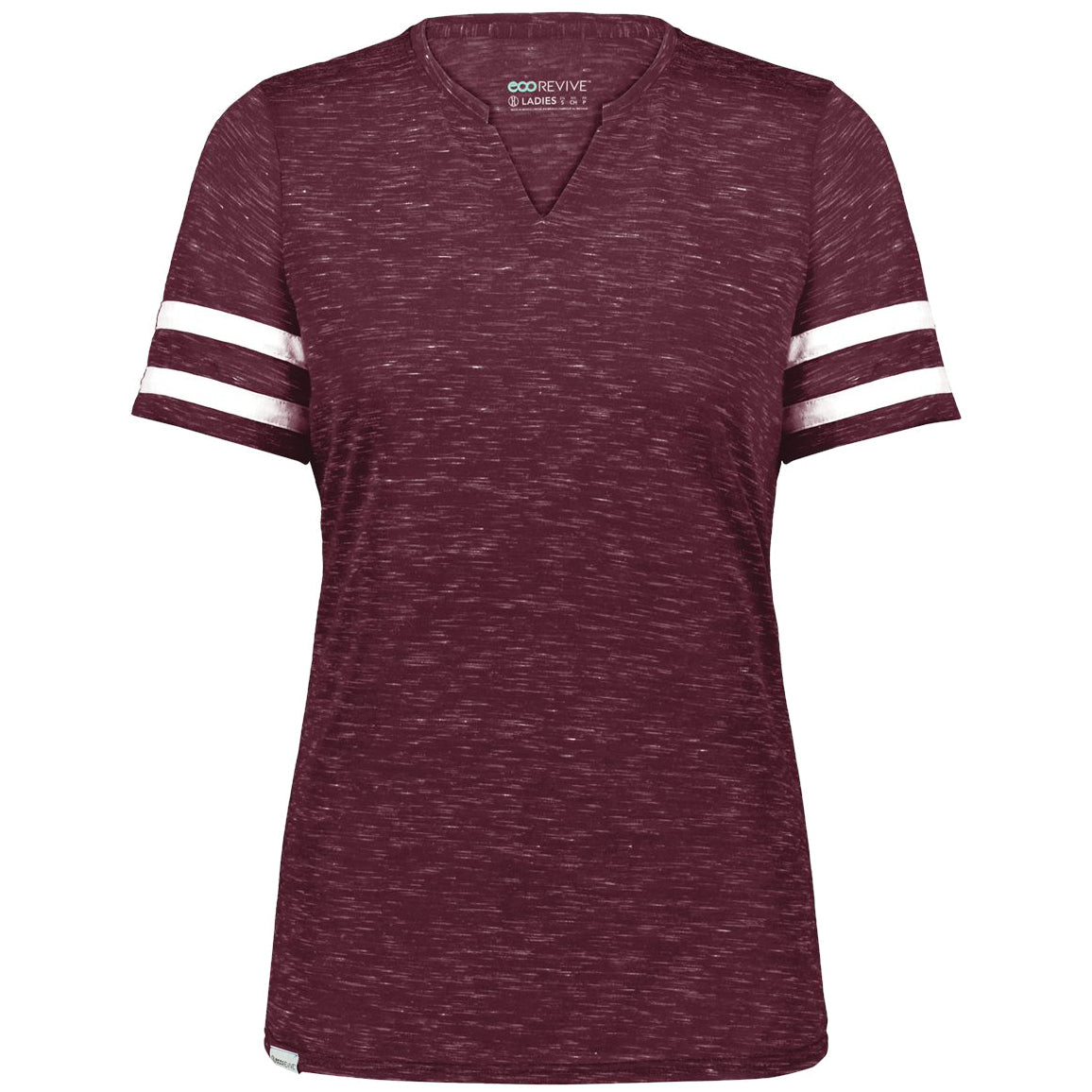Maroon Heather/White