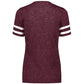 Maroon Heather/White