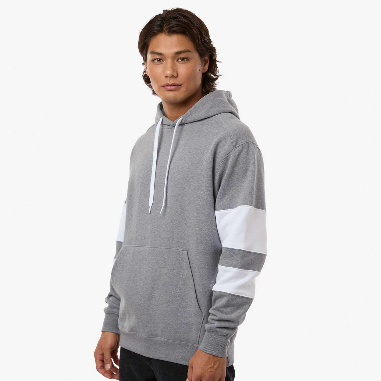 Charcoal Heather/White