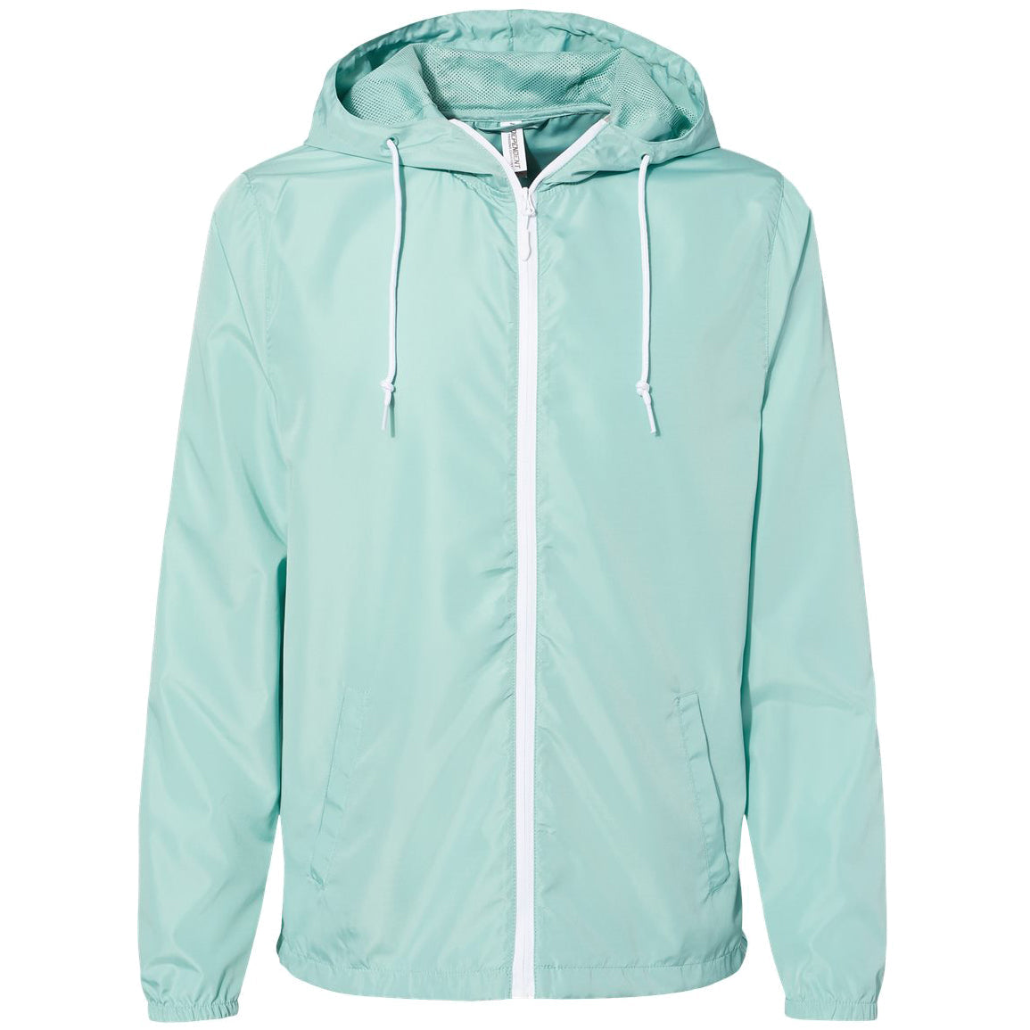 Aqua/White Zipper