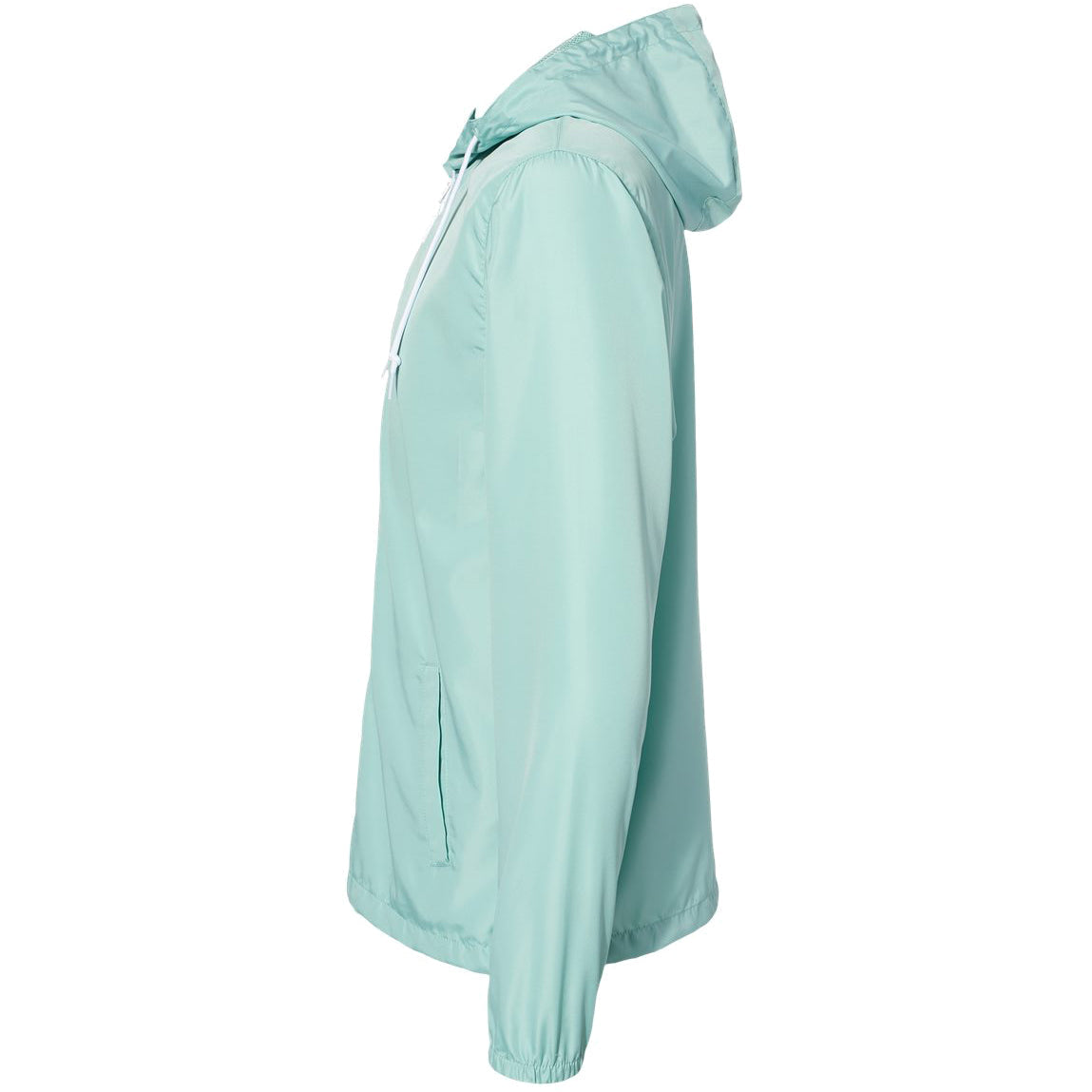 Aqua/White Zipper