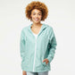 Aqua/White Zipper