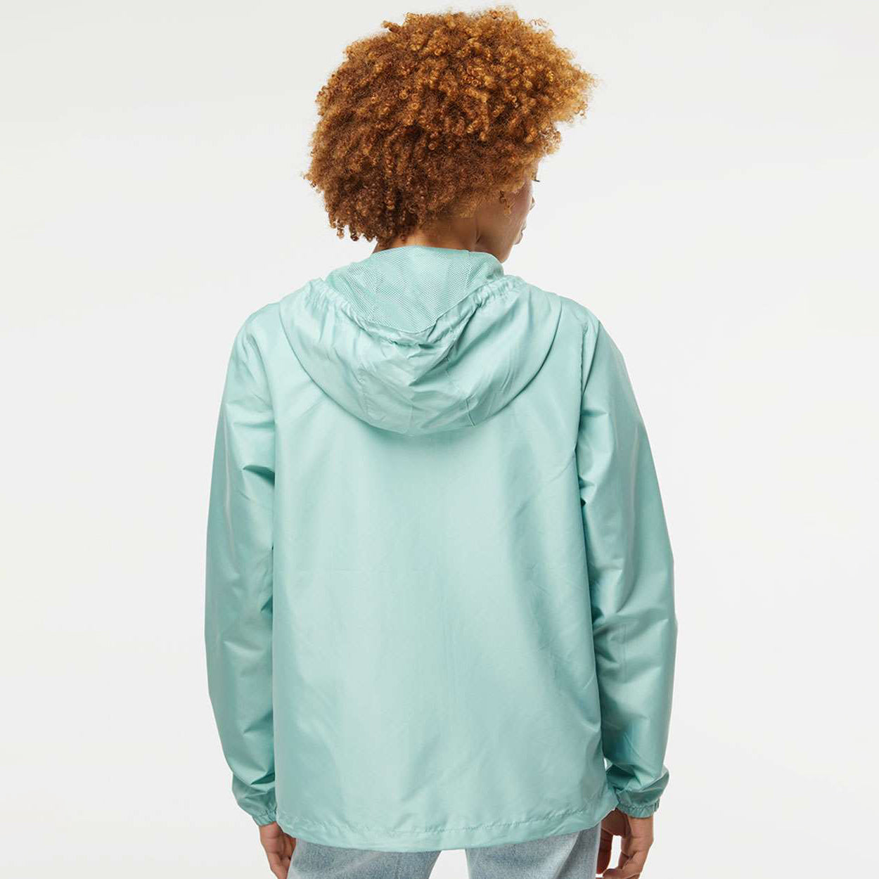 Aqua/White Zipper