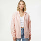 Blush/White Zipper