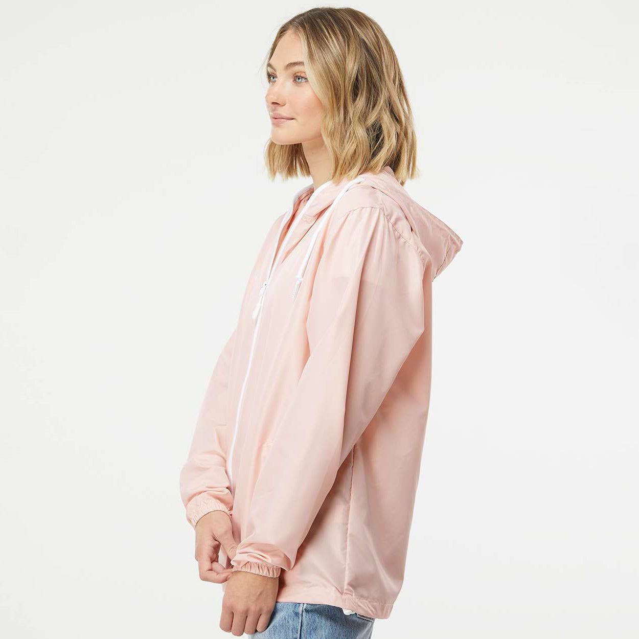 Blush/White Zipper