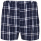 Navy/Silver Plaid
