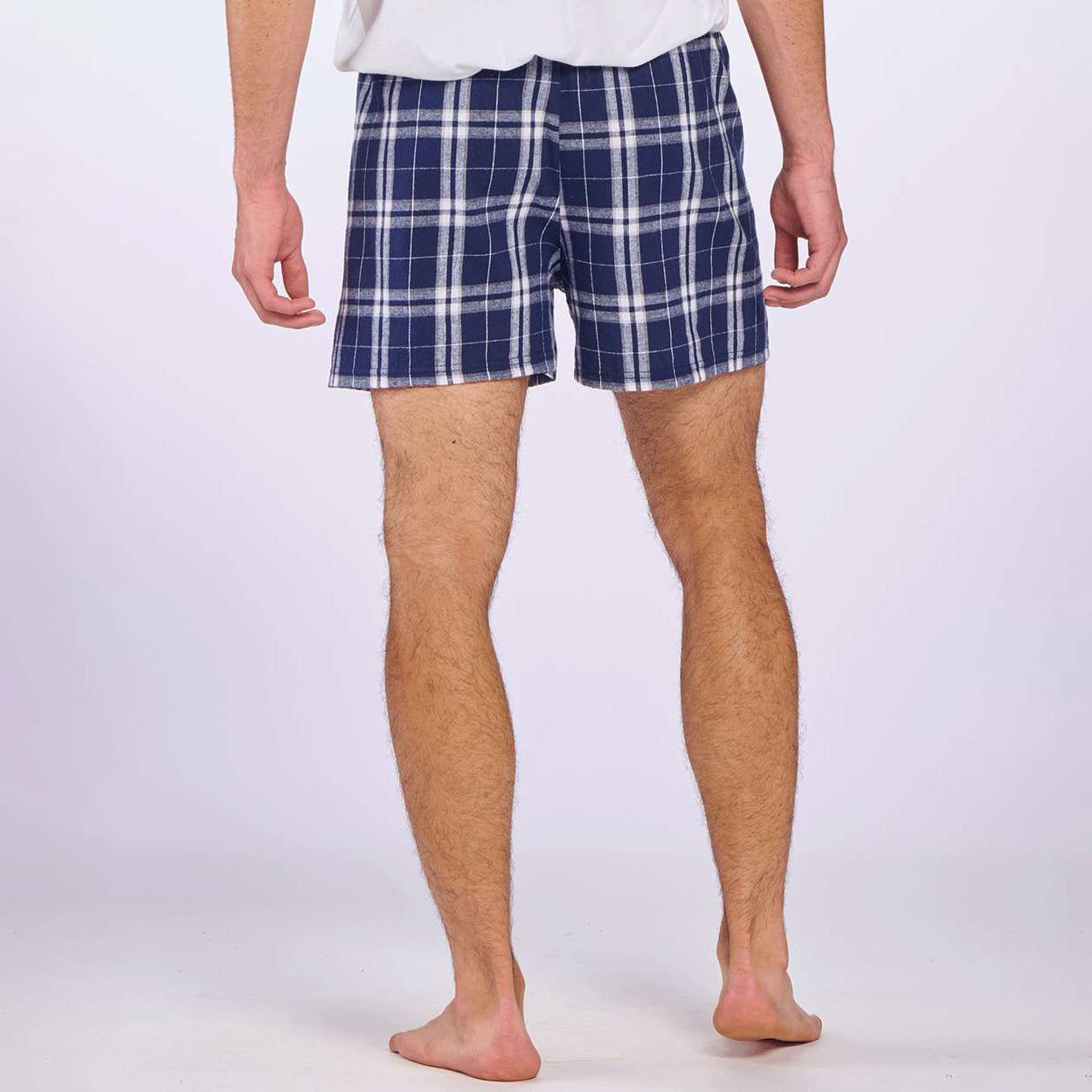 Navy/Silver Plaid