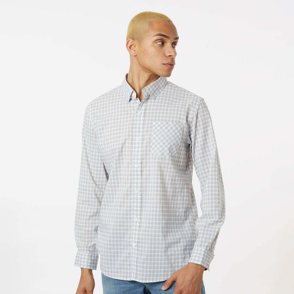 Grey/White Gingham