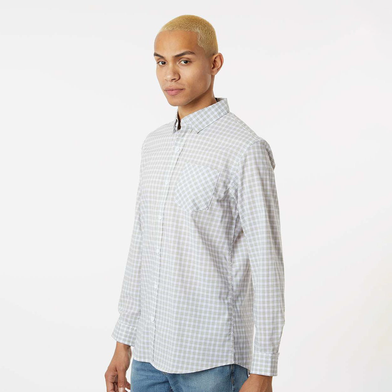 Grey/White Gingham