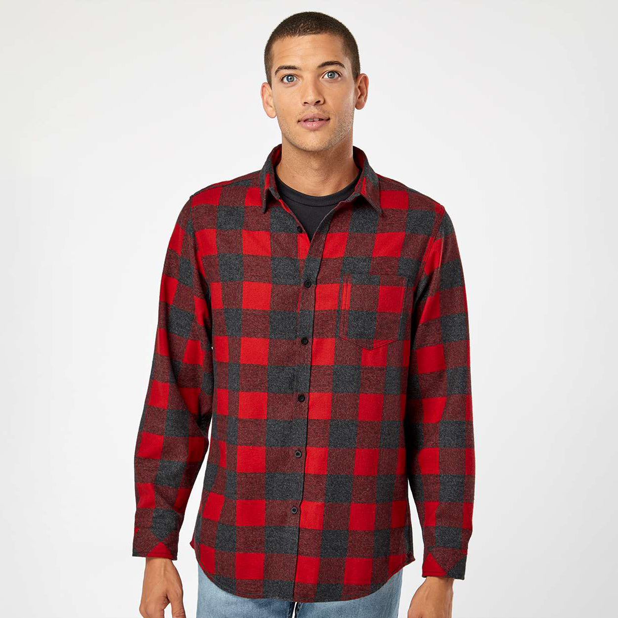 Red/Heather Black