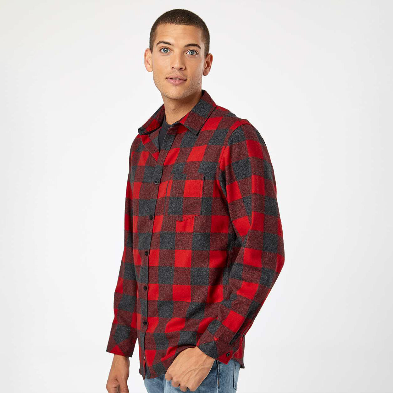 Red/Heather Black