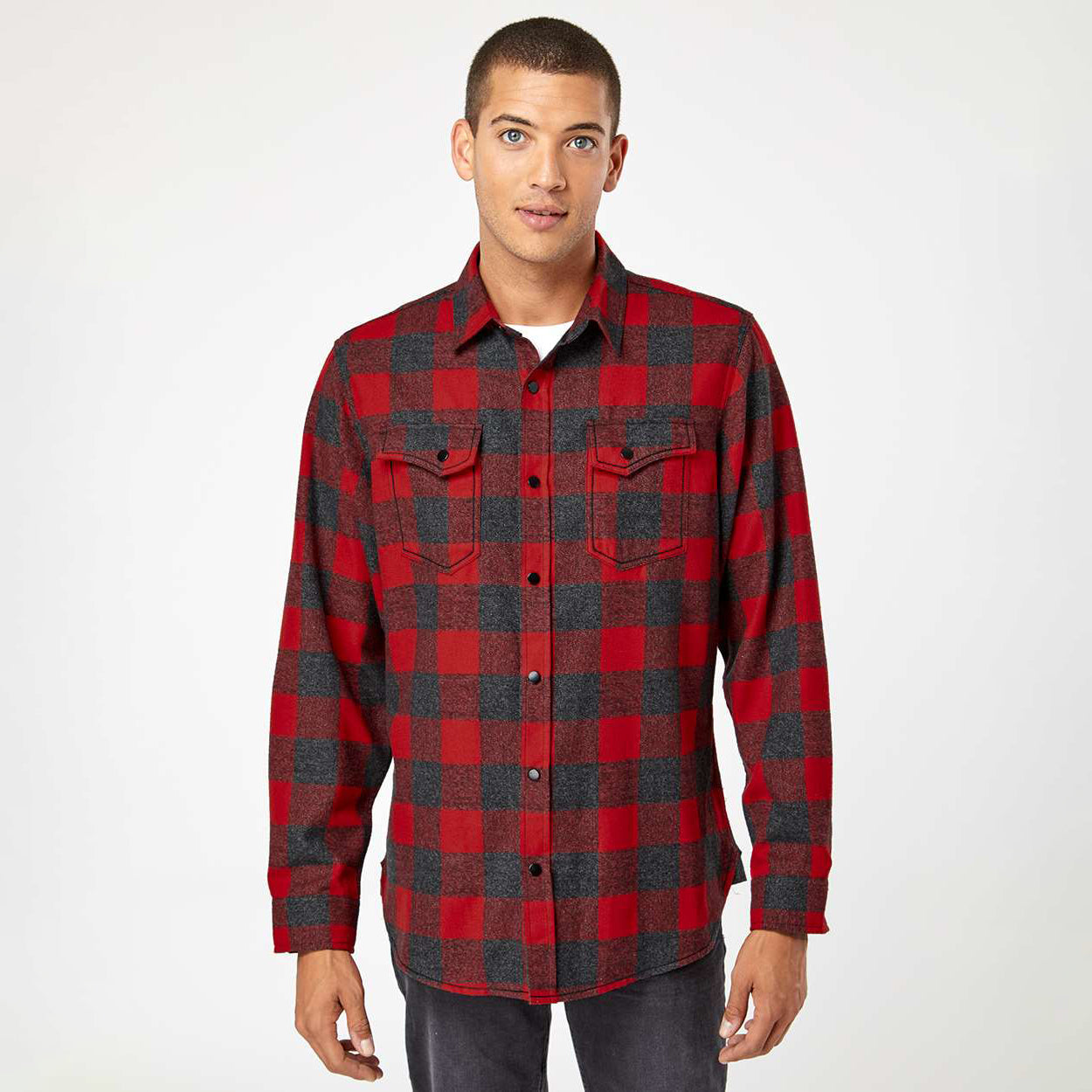 Red/Heather Black