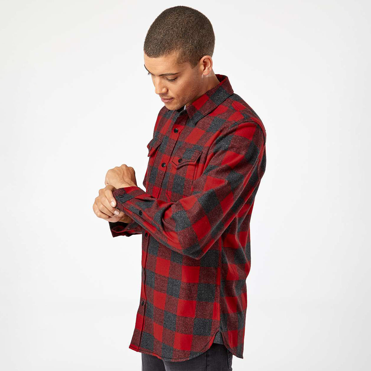 Red/Heather Black