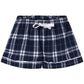 Navy/Silver Plaid