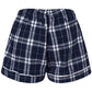 Navy/Silver Plaid