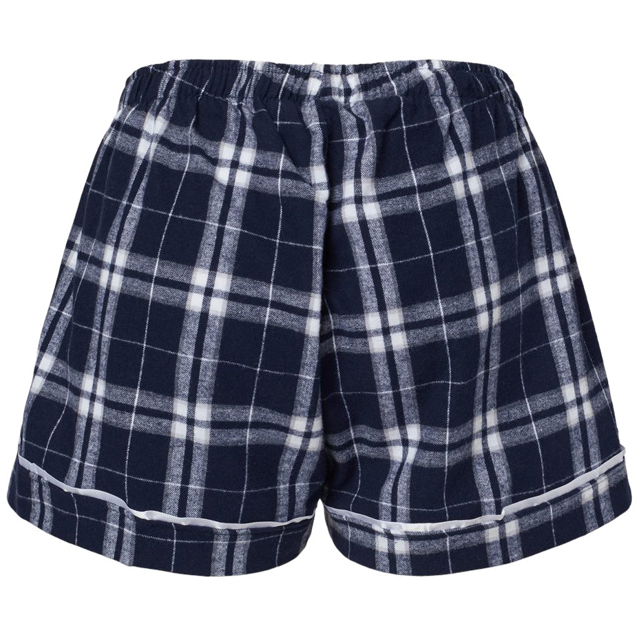 Navy/Silver Plaid
