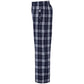 Navy/Silver Plaid