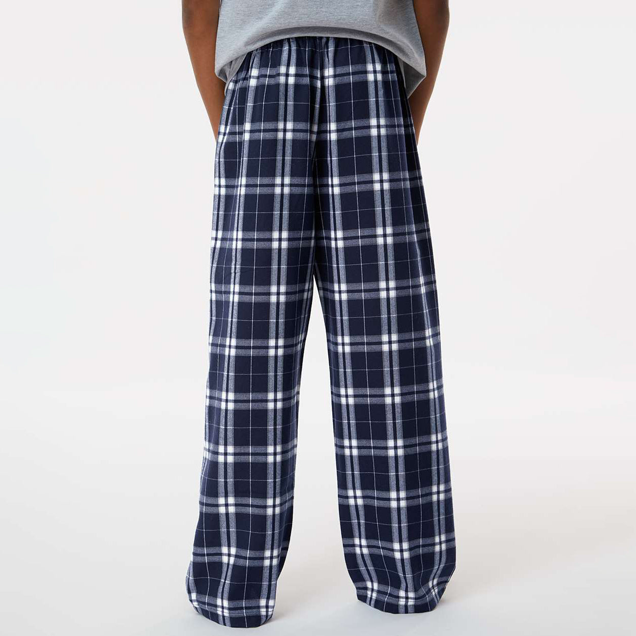 Navy/Silver Plaid