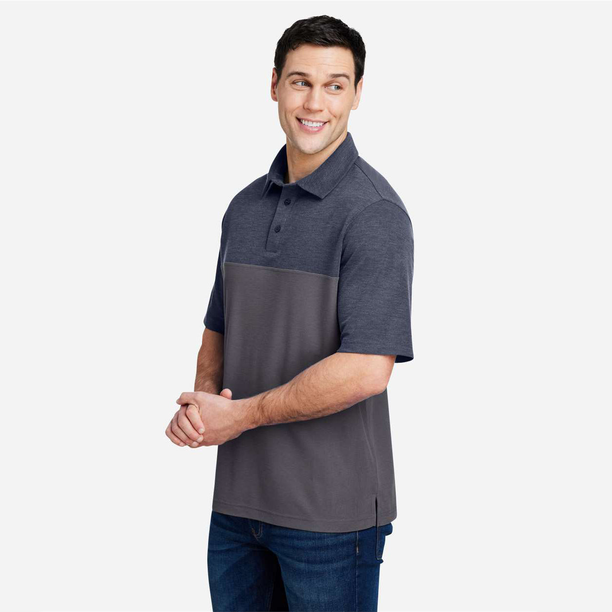 Carbon/Classic Navy Heather