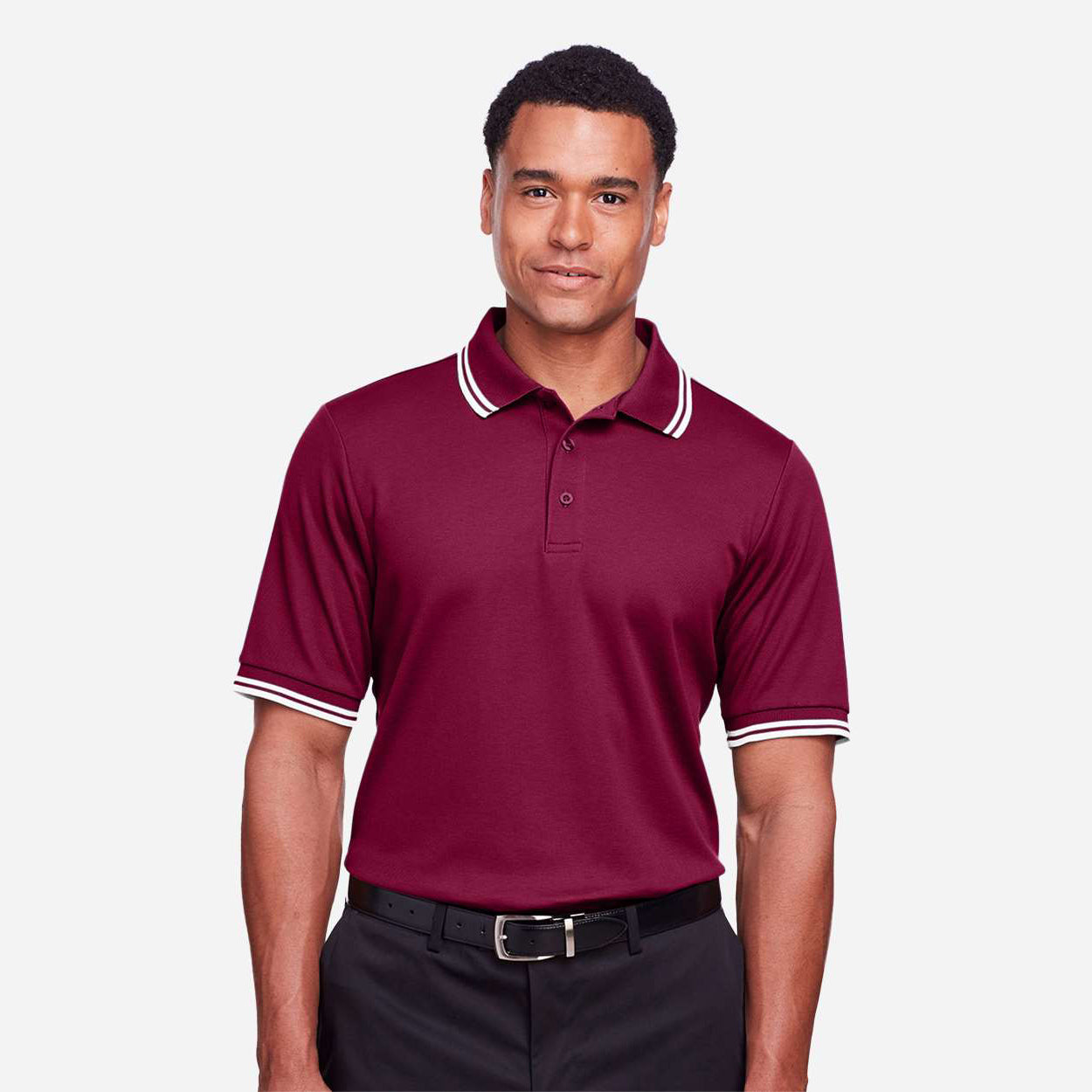 Burgundy/White