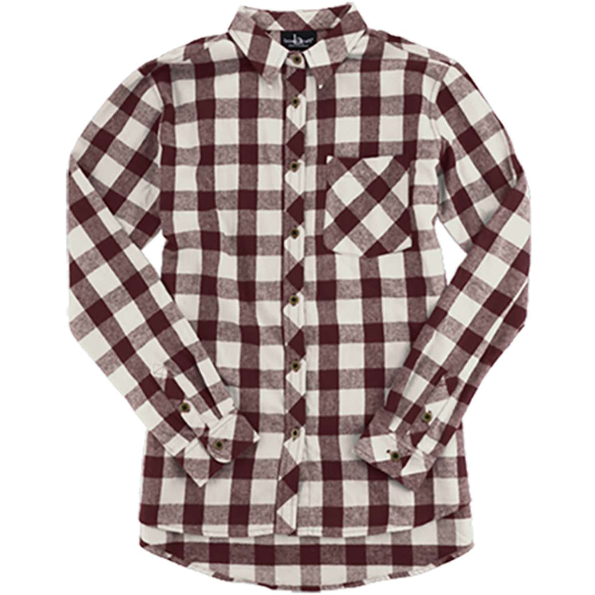 Maroon/Natural Buffalo