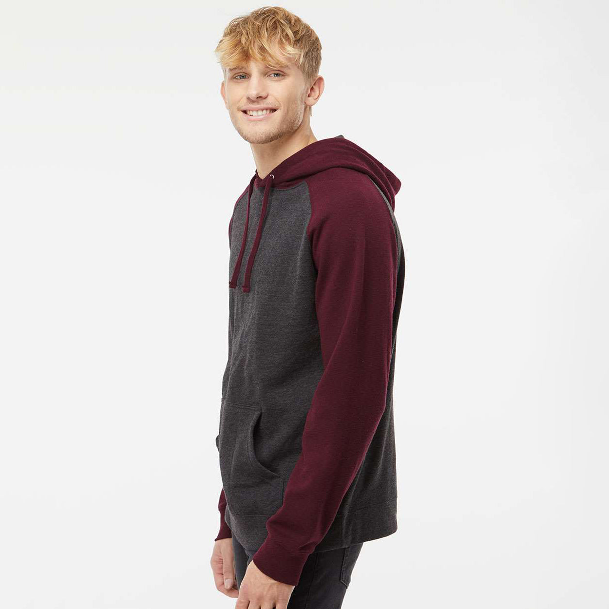 Charcoal Hthr/Burgundy Hthr