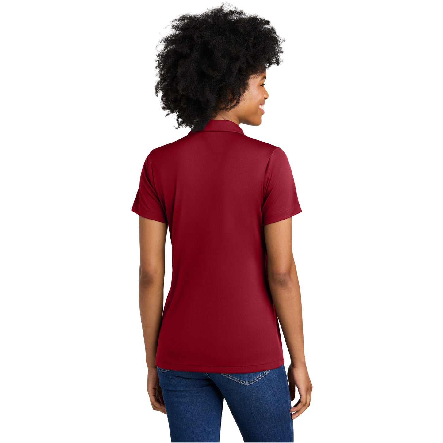 Deep Red/White