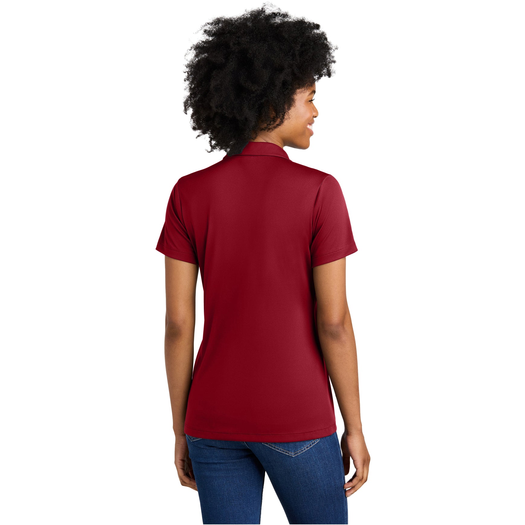 Deep Red/White
