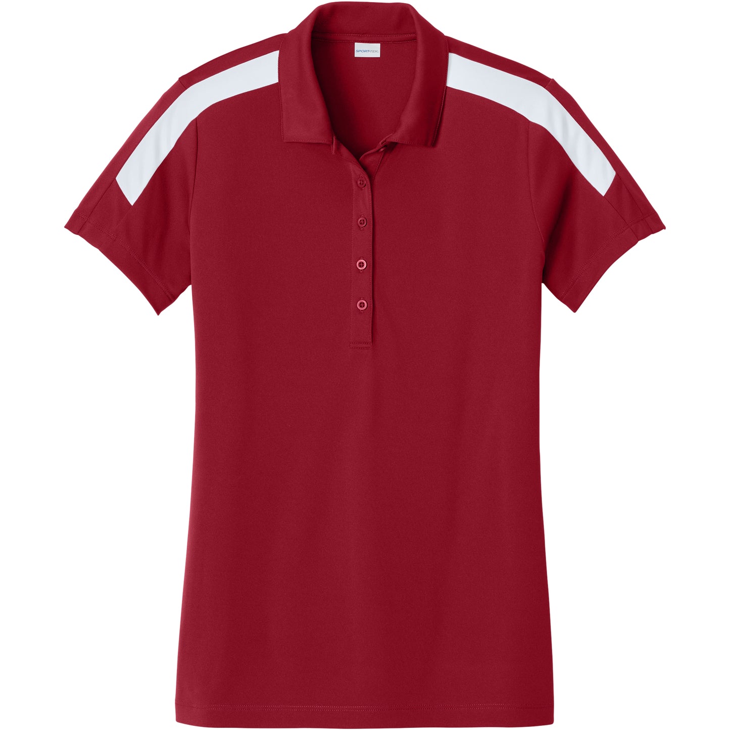 Deep Red/White