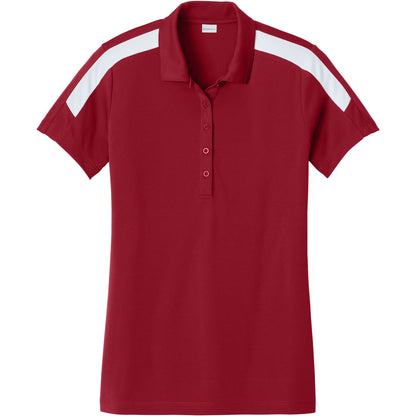 Deep Red/White