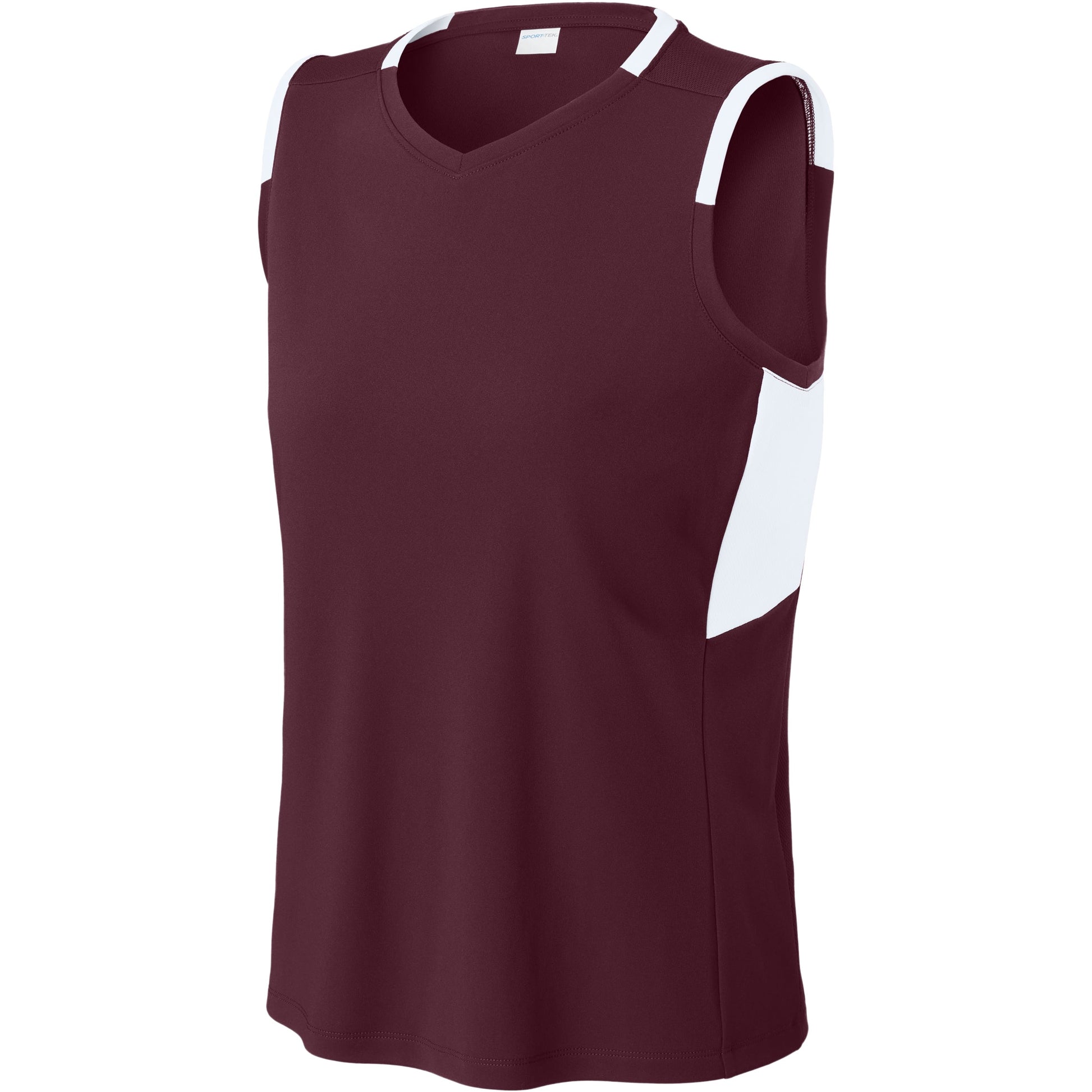 Maroon/White