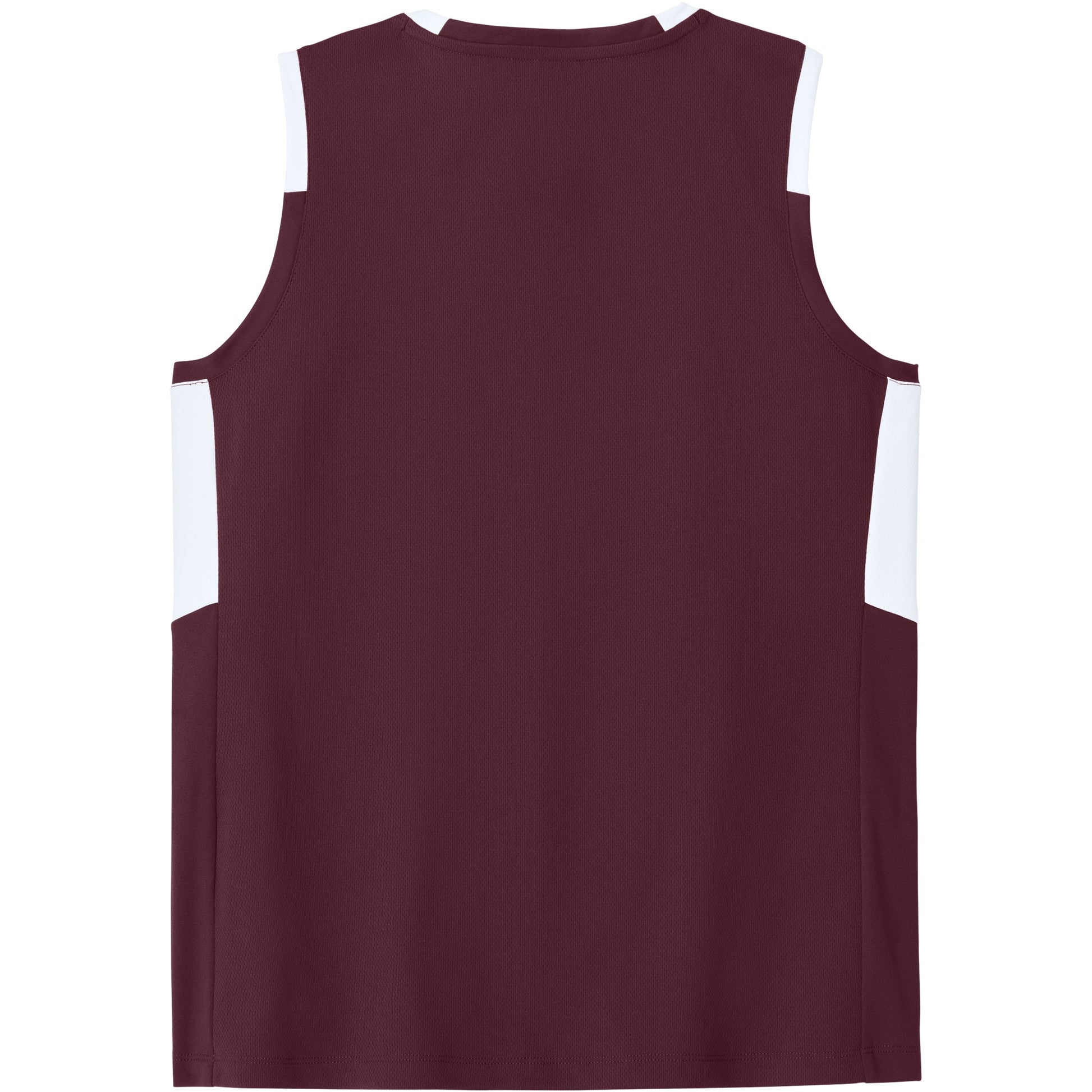 Maroon/White