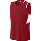 Deep Red/White