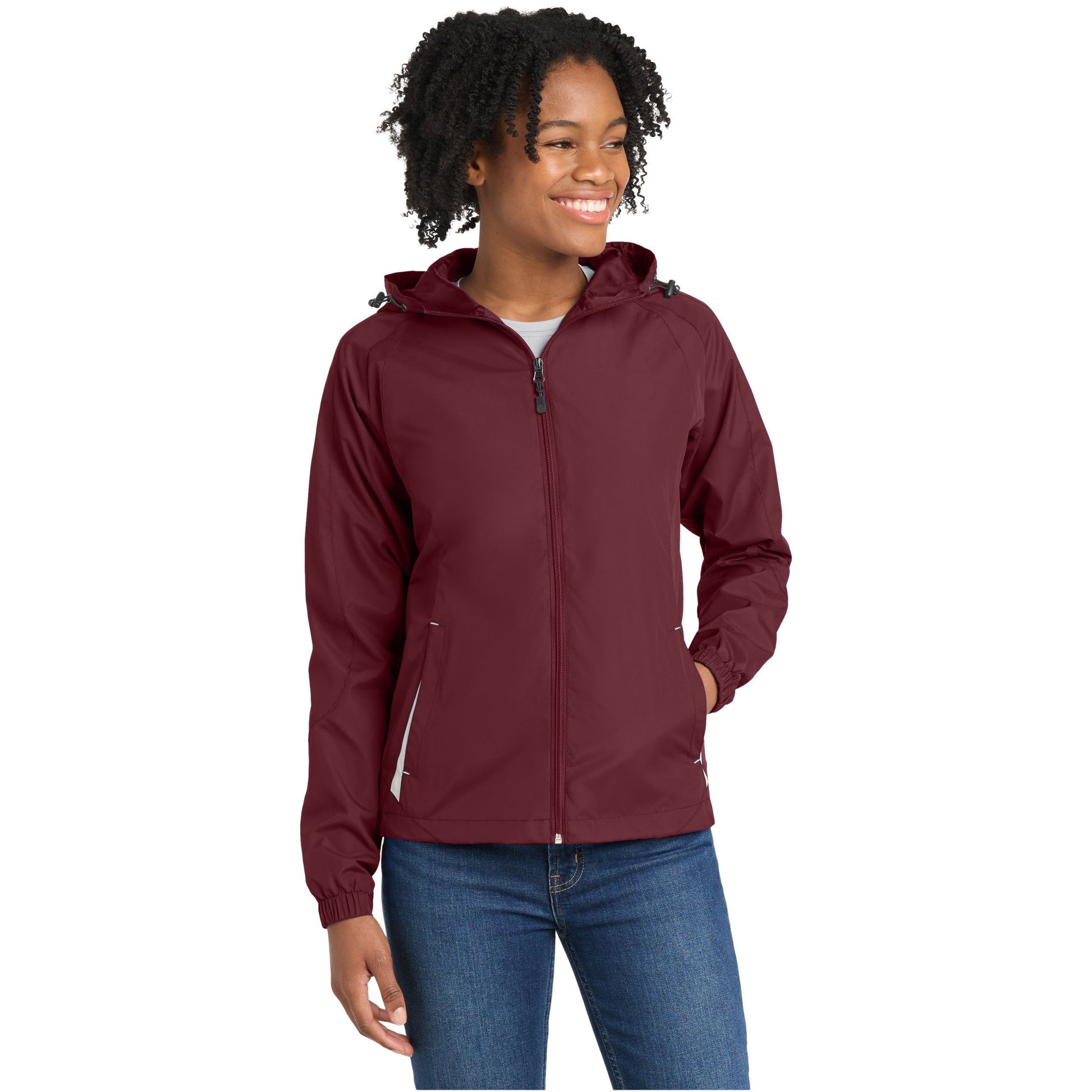 Maroon/White