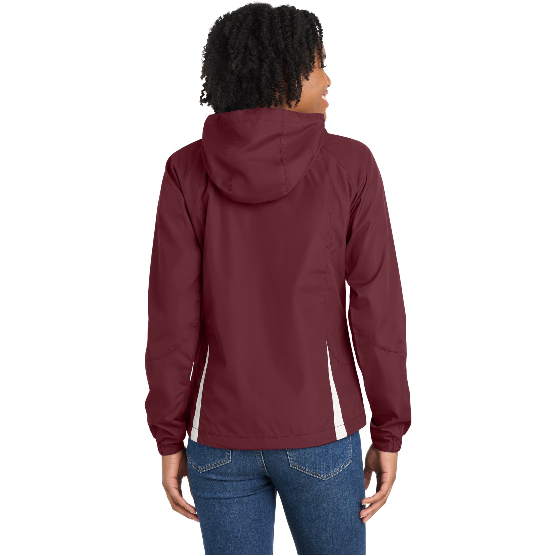 Maroon/White