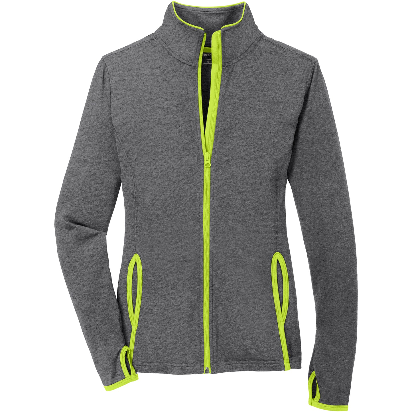 Charcoal Grey Heather/Charge Green