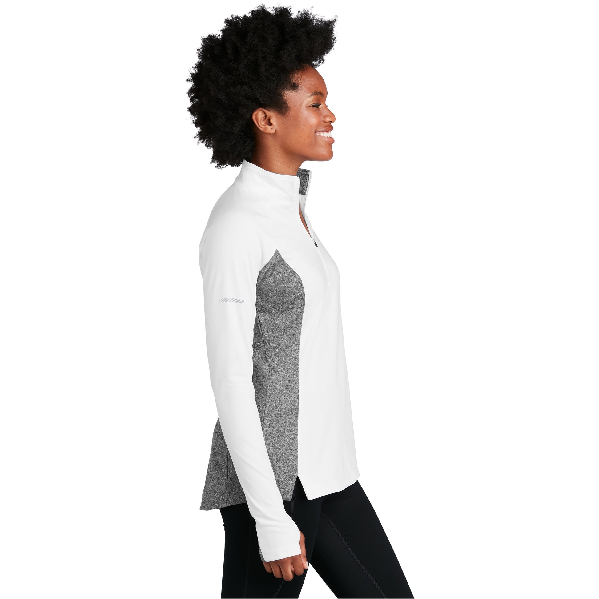 White/ Charcoal Grey Heather