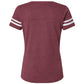 Vintage Burgundy/White