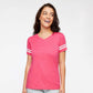 Vintage Hot Pink/White