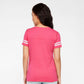 Vintage Hot Pink/White