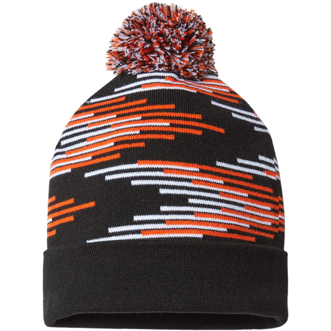 Black/Deep Orange/White