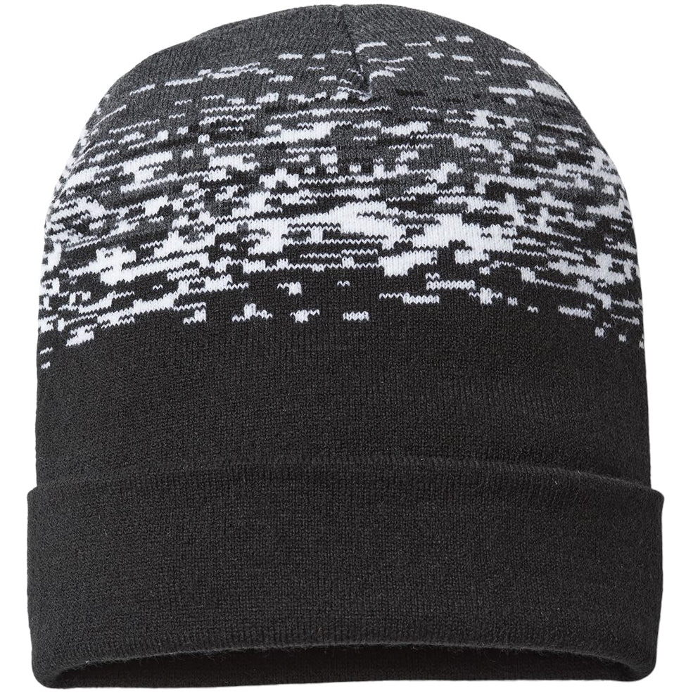 Black/White/Dark Heather