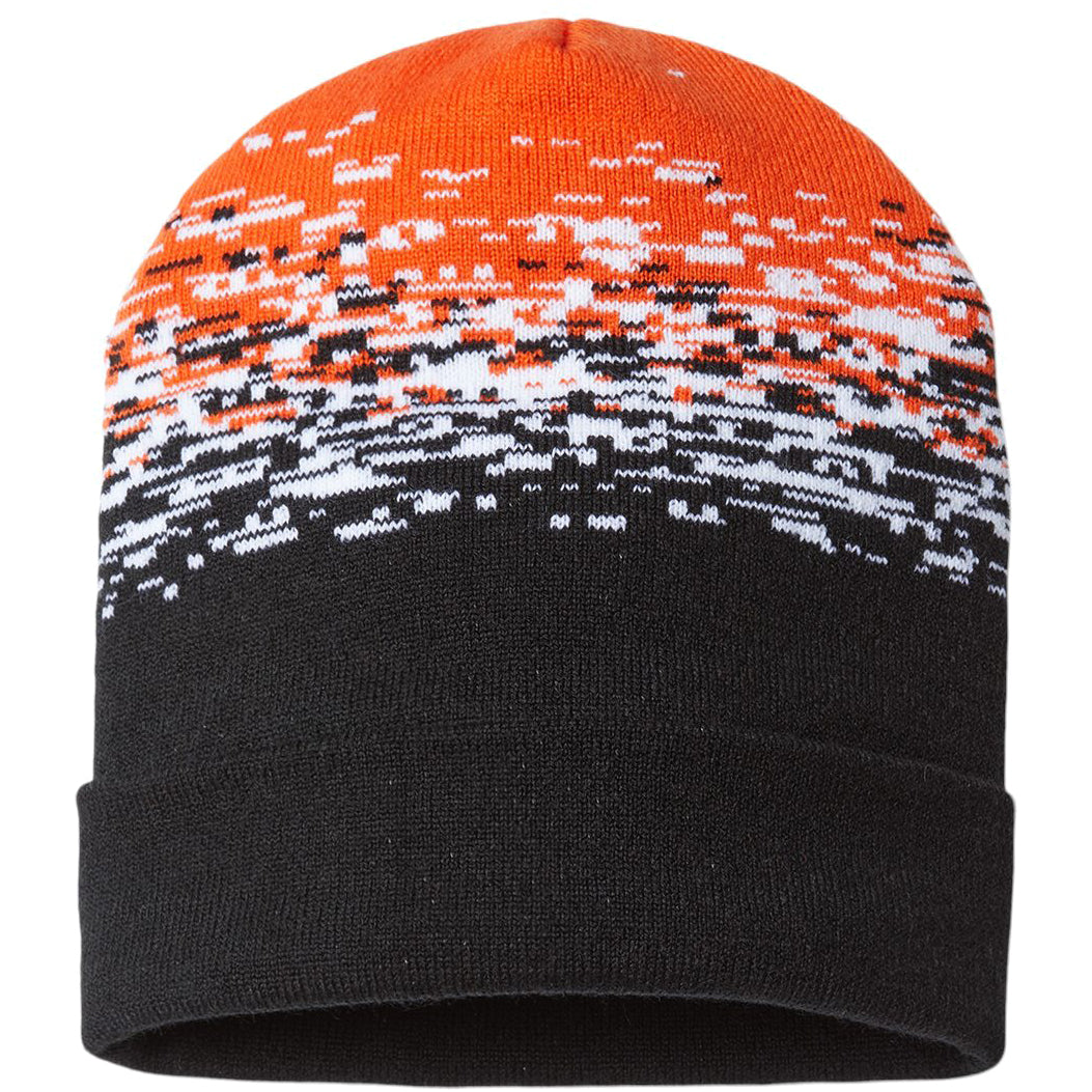 Black/White/Deep Orange