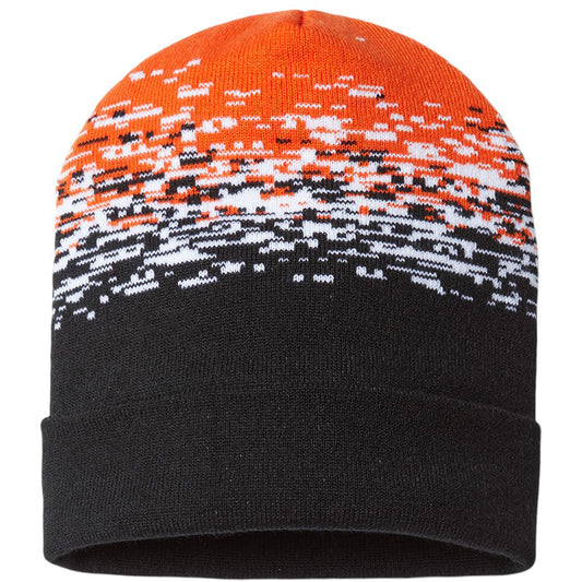 Black/White/Deep Orange