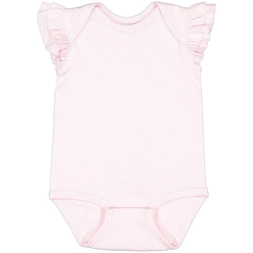 Infant Flutter Sleeve Baby Rib Bodysuit